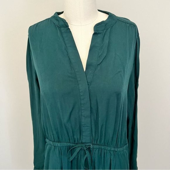 Gap Half Button Shirt Dress Green - Picture 4 of 13
